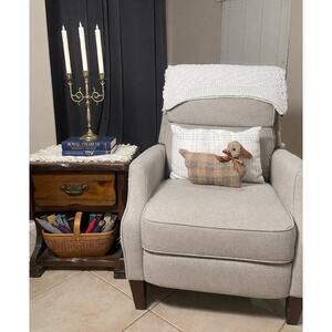 Vintage Plaid Duck Plush Pillow with Bow  | Farmhouse Cottage Decor